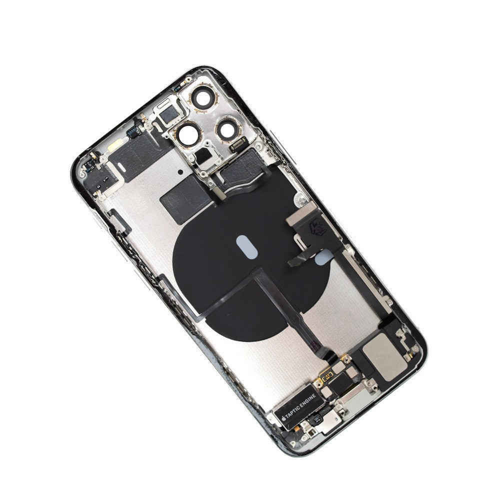 Rear Housing with Full Set Parts for iPhone 11 Pro-Matte Silver (Purple) Rear Housing with Full Set Parts for iPhone 11 Pro-Matte Silver (Purple)